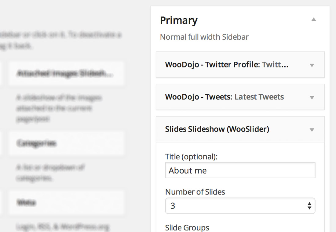 Wooslider - a WordPress slideshow plugin