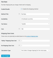 Flat Rate Shipping WooCommerce