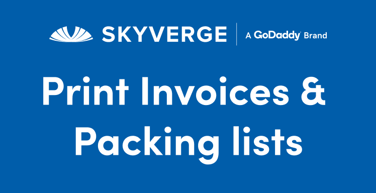 WooCommerce Print Invoices & Packing lists