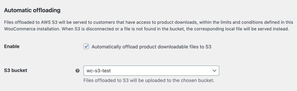 Automatically offloading products with Amazon S3 for WooCommerce