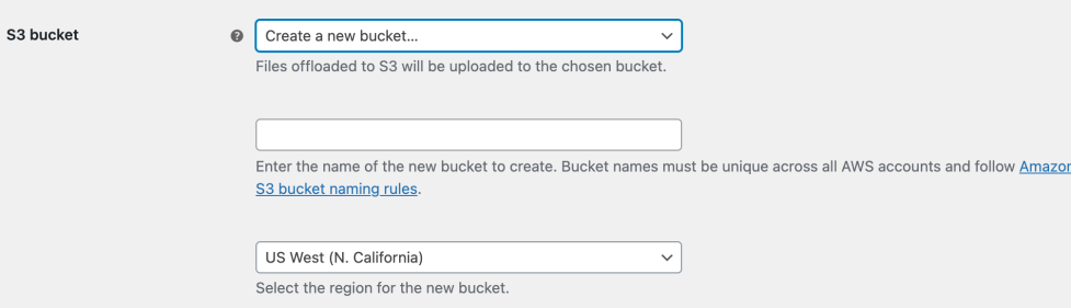 Creating a new bucket with Amazon S3 for WooCommerce