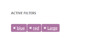 Products -active filters WordPress