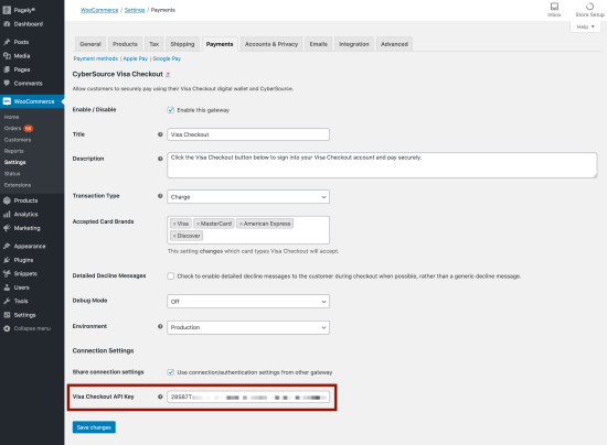 WooCommerce CyberSource Payment Gateway Documentation - WooCommerce