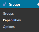 Groups > Capabilities” width=”160″ height=”131″></p>
<p>Go to <strong>Groups > Capabilities</strong> and click <em>New Capability</em>. Enter <em>premium</em> in the <em>Capability</em> field and click <em>Add</em>.</p>
<p><img loading=