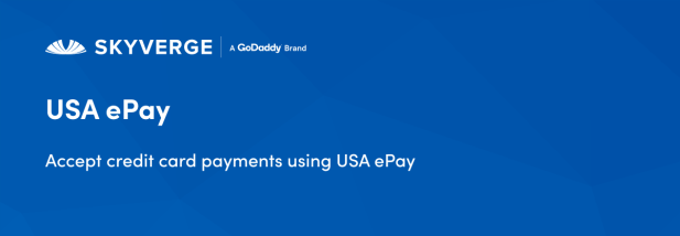 Accept credit card payments using USA ePay