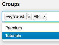 User Profile Groups