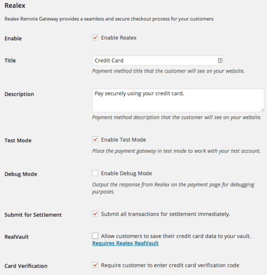 WooCommerce Global Payments Admin Settings