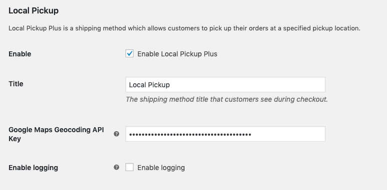 WooCommerce Local Pickup Plus Documentation - WooCommerce