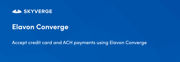Accept credit card and ACH payments using Elavon Converge