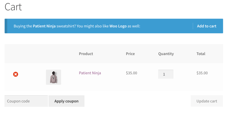 WooCommerce Cart Notices - Product in Cart Notice