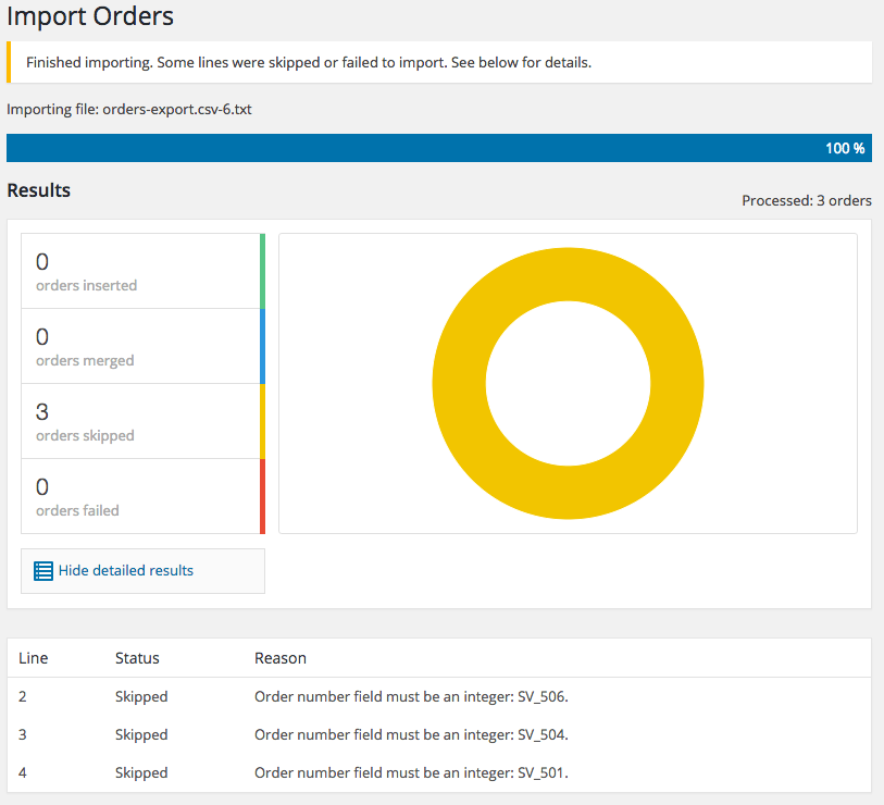 WooCommerce Customer / coupon / Order CSV Import: failed dry run