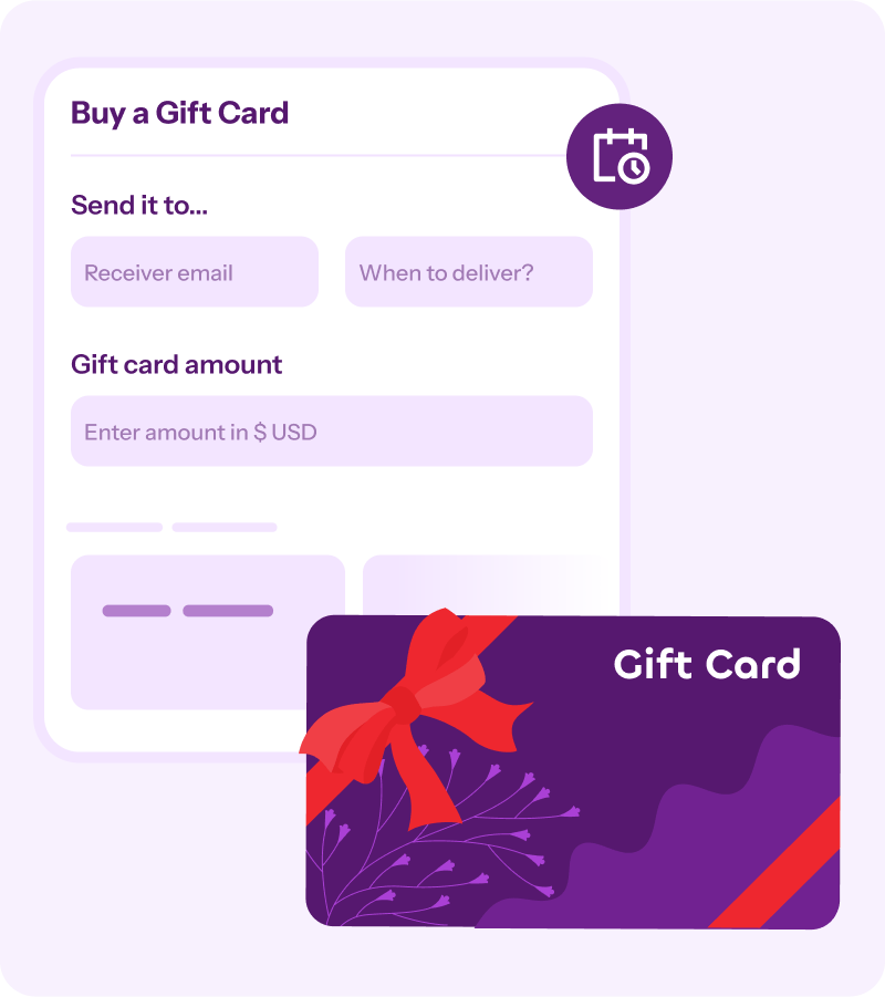 WooCommerce buy and send gift cards fixed denomination or custom amounts plugin