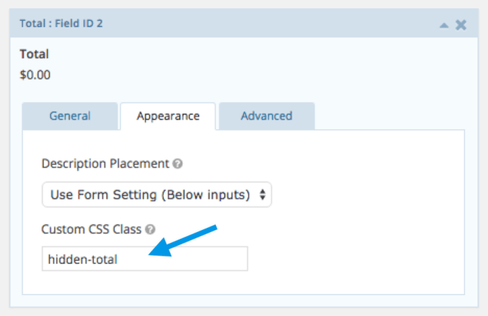 Gravity Forms Product Add-ons - Total Field