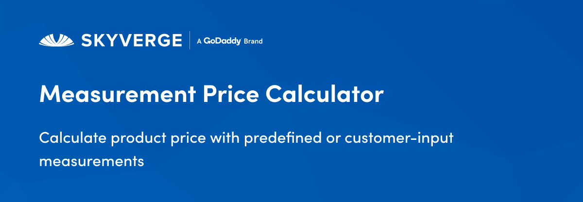 Measurement Price Calculator - WooCommerce