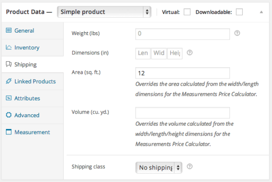 WooCommerce Measurement price calculator quantity mode product