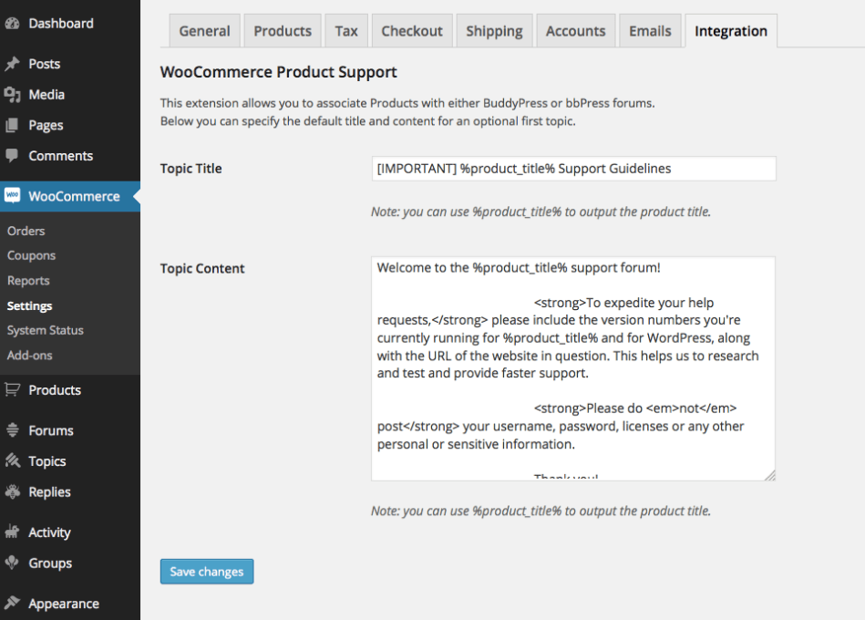 Product Support Code Product Support Documentation - WooCommerce