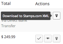 WooCommerce Stamps.com XML Export Orders page