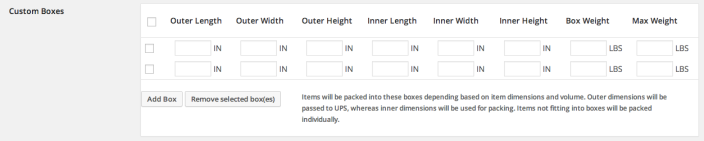 Box Settings