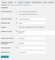 Setting Up Tax Rates