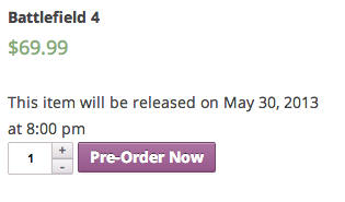 WooCommerce Pre-Orders Product Page