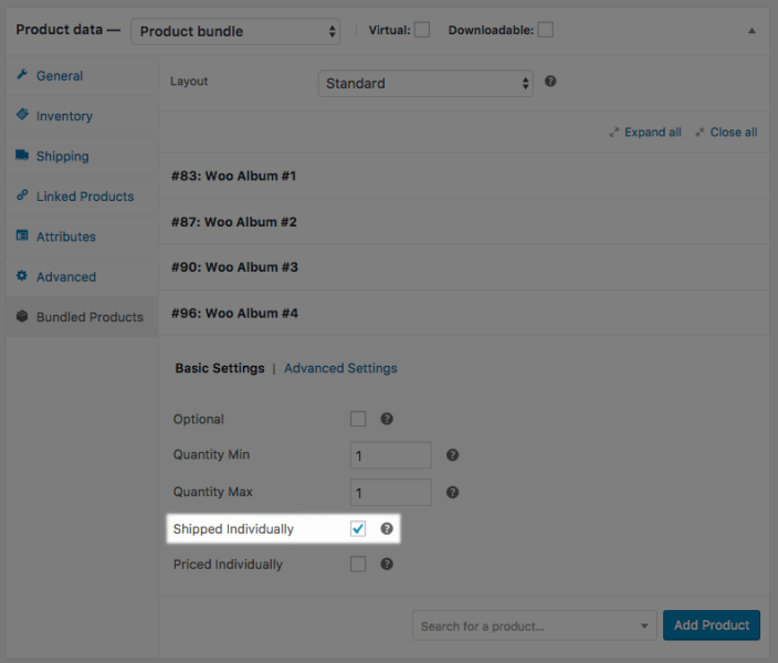 WooCommerce Shipwire Bundles configuration