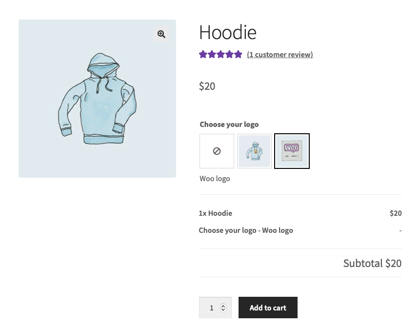 WooCommerce Product Add-Ons - Custom & Personalized Products