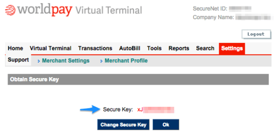 WooCommerce SecureNet Copy Secure Key