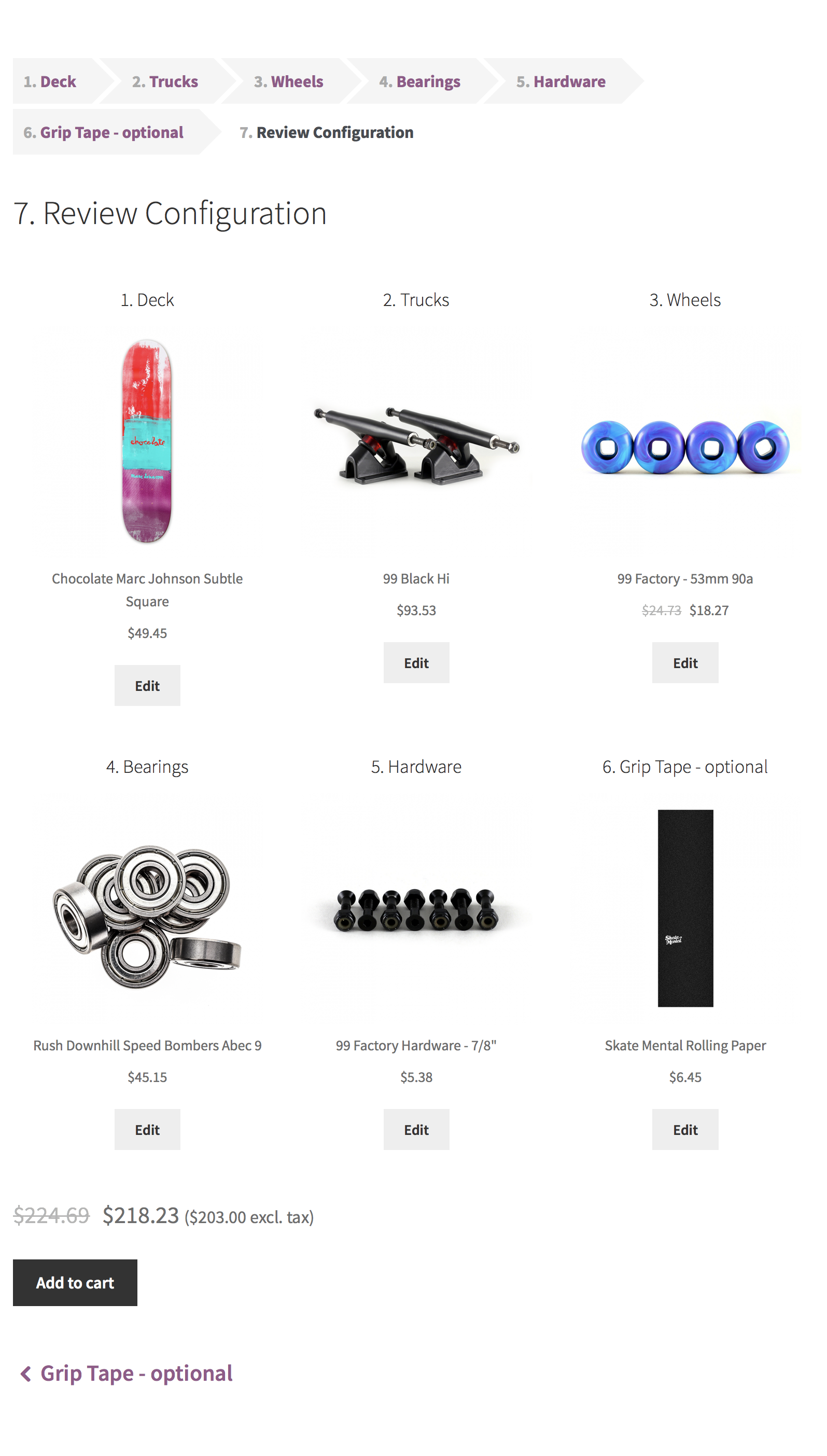 product builder style product page woocommerce