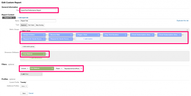 custom report setup for gust post conversions - Pic 4