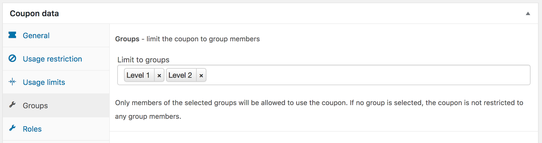 WooCommerce Group Coupons-用户组优惠券插件[更至v1.22.0]