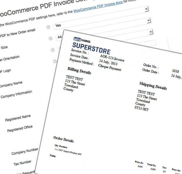 WooCommerce PDF Invoices