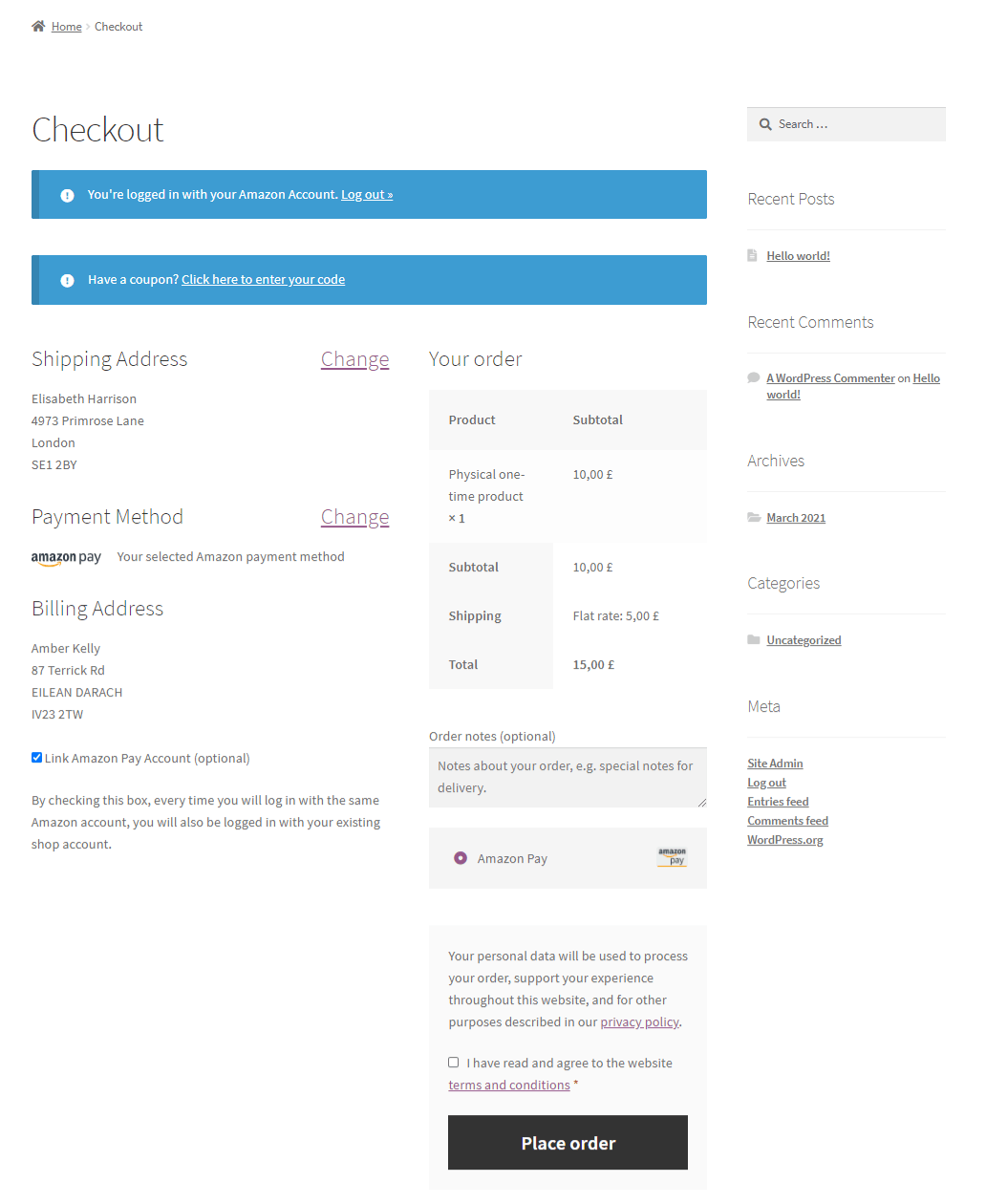Amazon Pay Documentation - WooCommerce