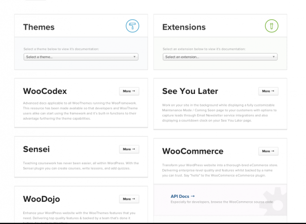 A breakdown of all the product documentation available.