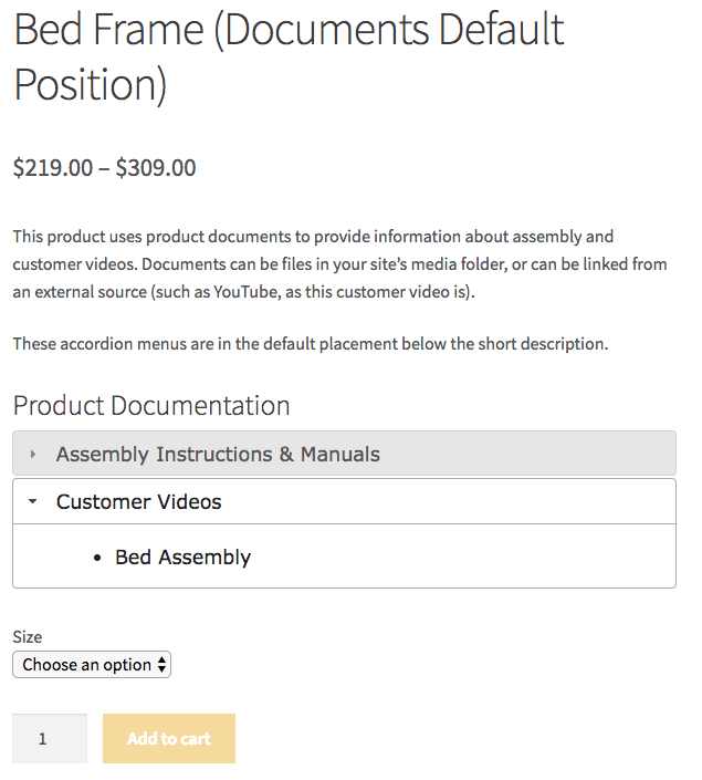 WooCommerce Product Documents default title
