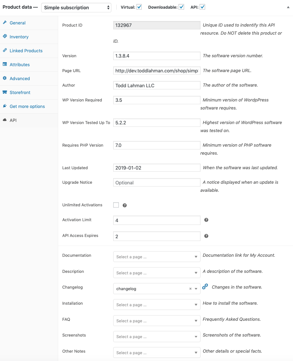 Quick Setup Guide: API Manager Products Documentation - WooCommerce