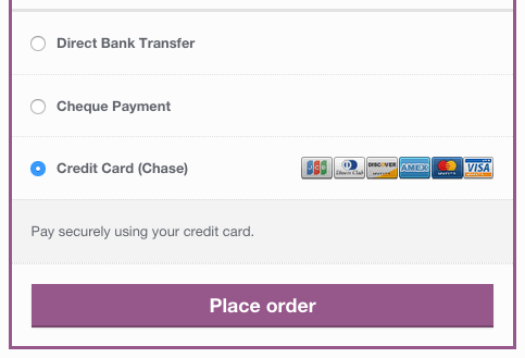 WooCommerce Chase Paymentech checkout