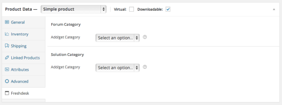 Synchronise a product with a solution category and a forum category (Blossom and higher) in Freshdesk.