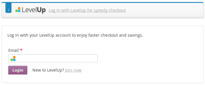 levelup-quick-checkout-login