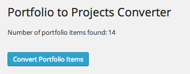 Portfolio to Projects screen