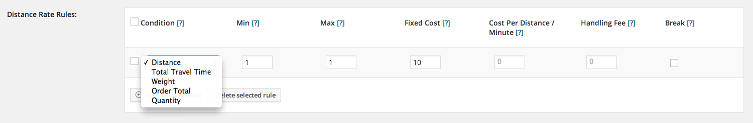 WooCommerce Distance Rate Shipping Rules