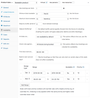 Custom Availability With Date And Hour Range WooCommerce