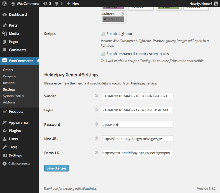 heidelpay-general-settings