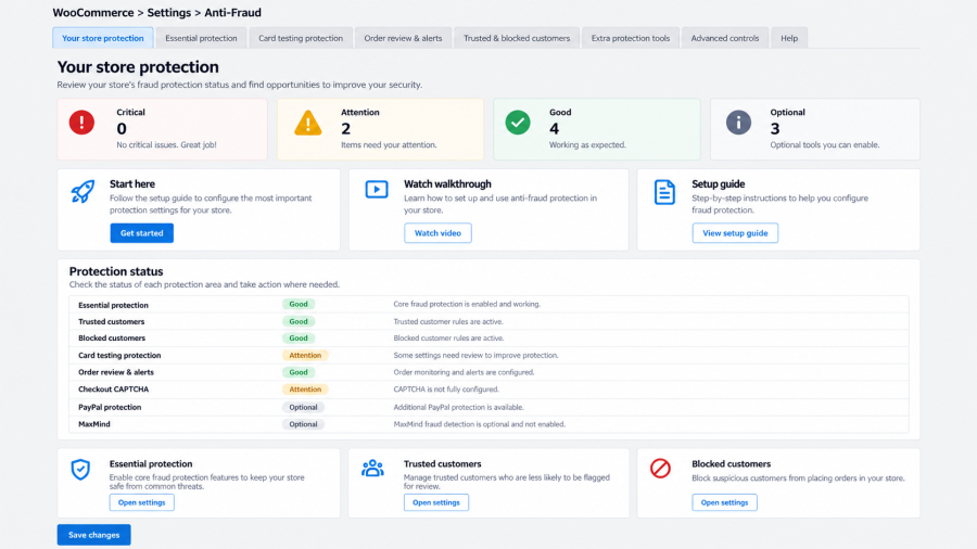 Anti-fraud Dashboard v8.0.6 screenshot