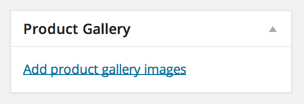 Click the "Add product gallery images" link in the Product Gallery box