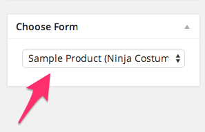 Ninja Forms Choose Form