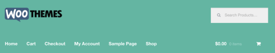 Storefront logo, with the default width.
