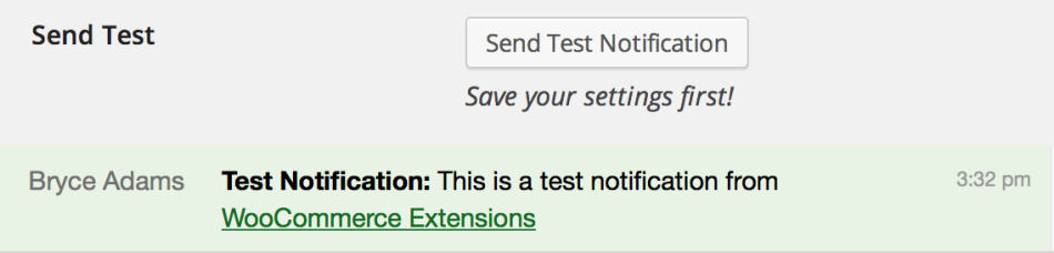 Test Notification