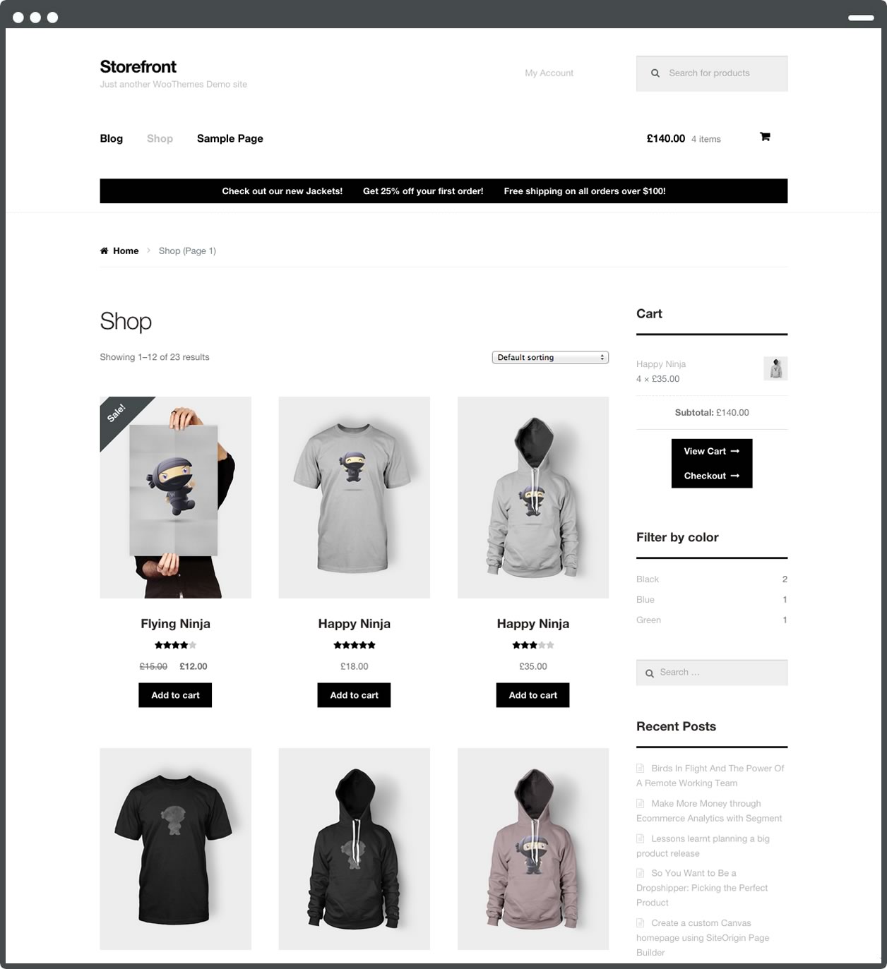 Storefront Lookbook: volume 1 - WooCommerce