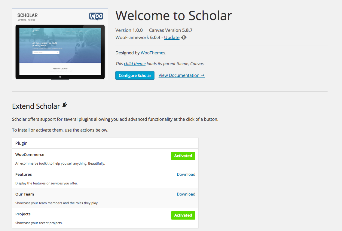 Scholar - Welcome