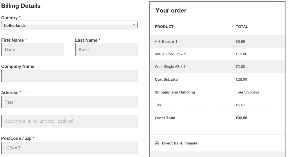 WooCommerce Taxamo